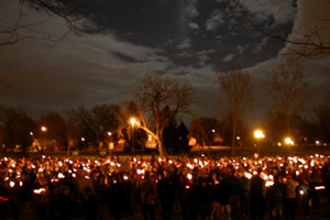 image of Denver candlelight vigil: